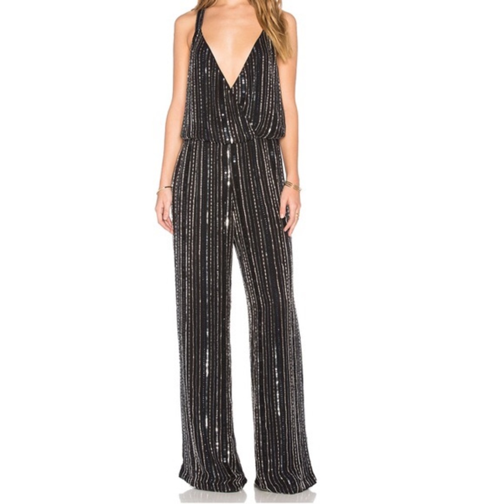 Parker Sequin Jumpsuit Size Small